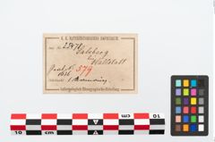 Etikett zu Bronzearmreif (NHMW-PRAE-025478)